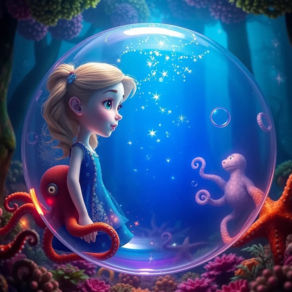 Story illustration for Sophia and the Enchanted Forest Adventure