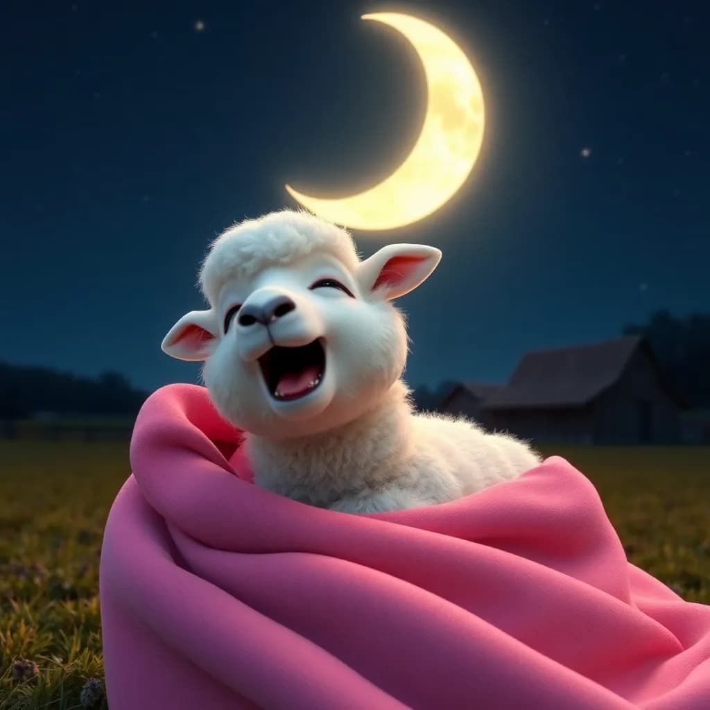 Story illustration for Moonlit Lullabies on Night Night Farm