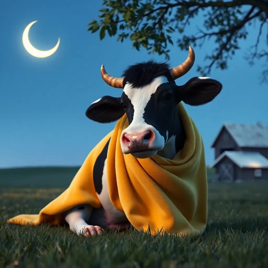 Story illustration for Moonlit Lullabies on Night Night Farm