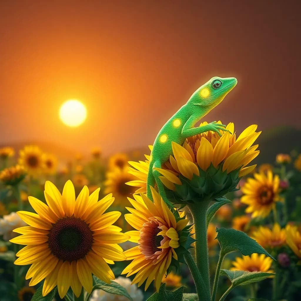 Story illustration for Gordie's Kaleidoscope Journey: A Flower Festival Adventure