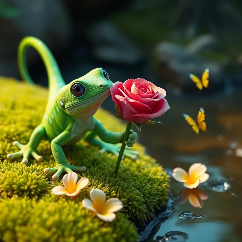 Story illustration for Gordie's Kaleidoscope Journey: A Flower Festival Adventure