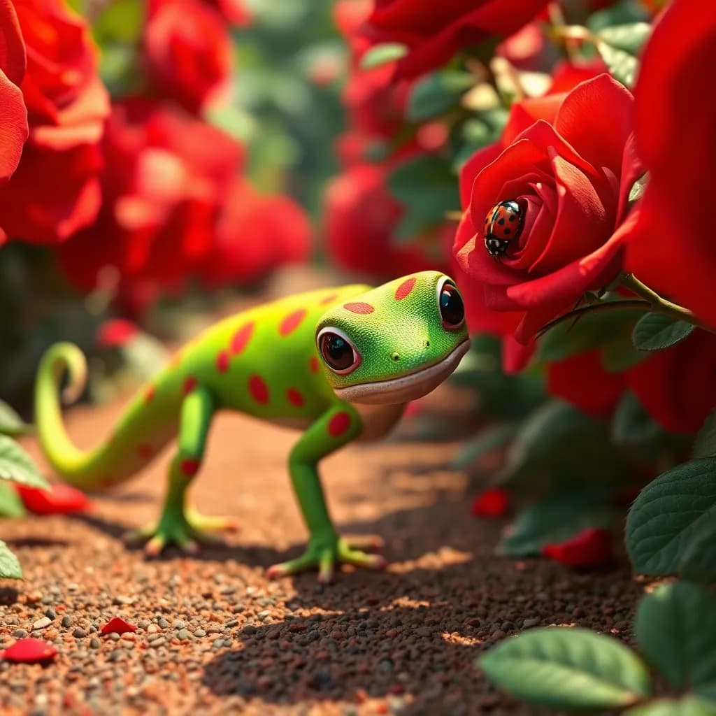 Story illustration for Gordie's Kaleidoscope Journey: A Flower Festival Adventure