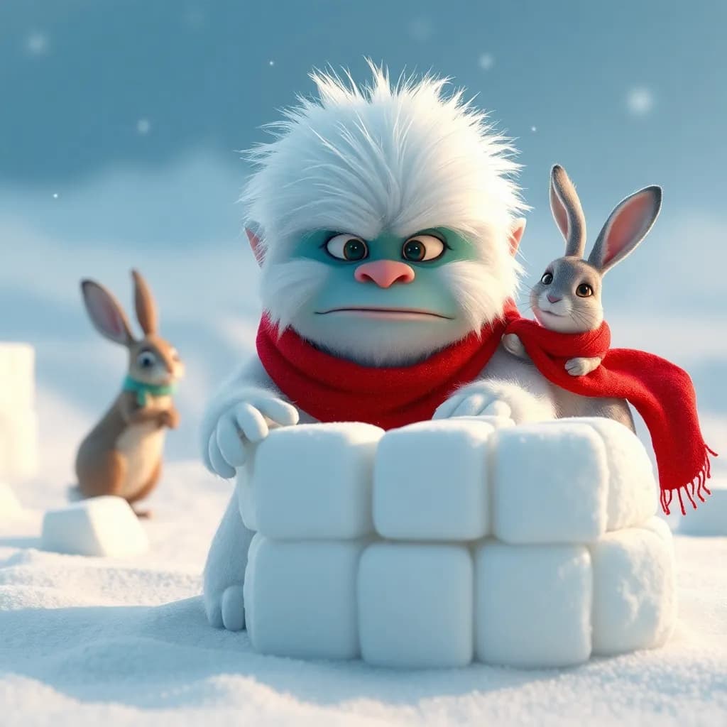 Story illustration for Rumble's Snowy Castle