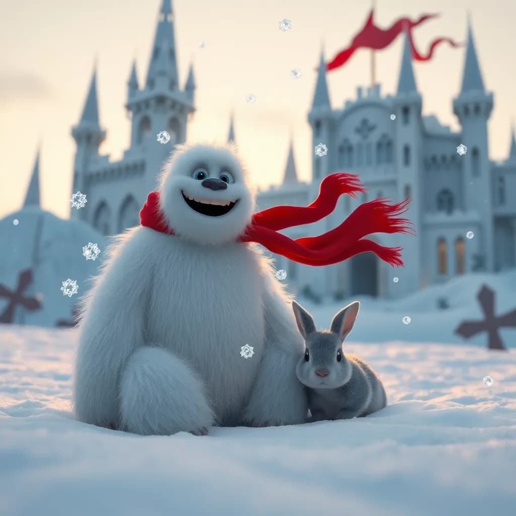 Story illustration for Rumble's Snowy Castle