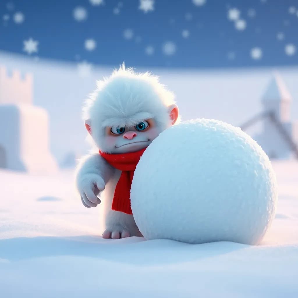 Story illustration for Rumble's Snowy Castle