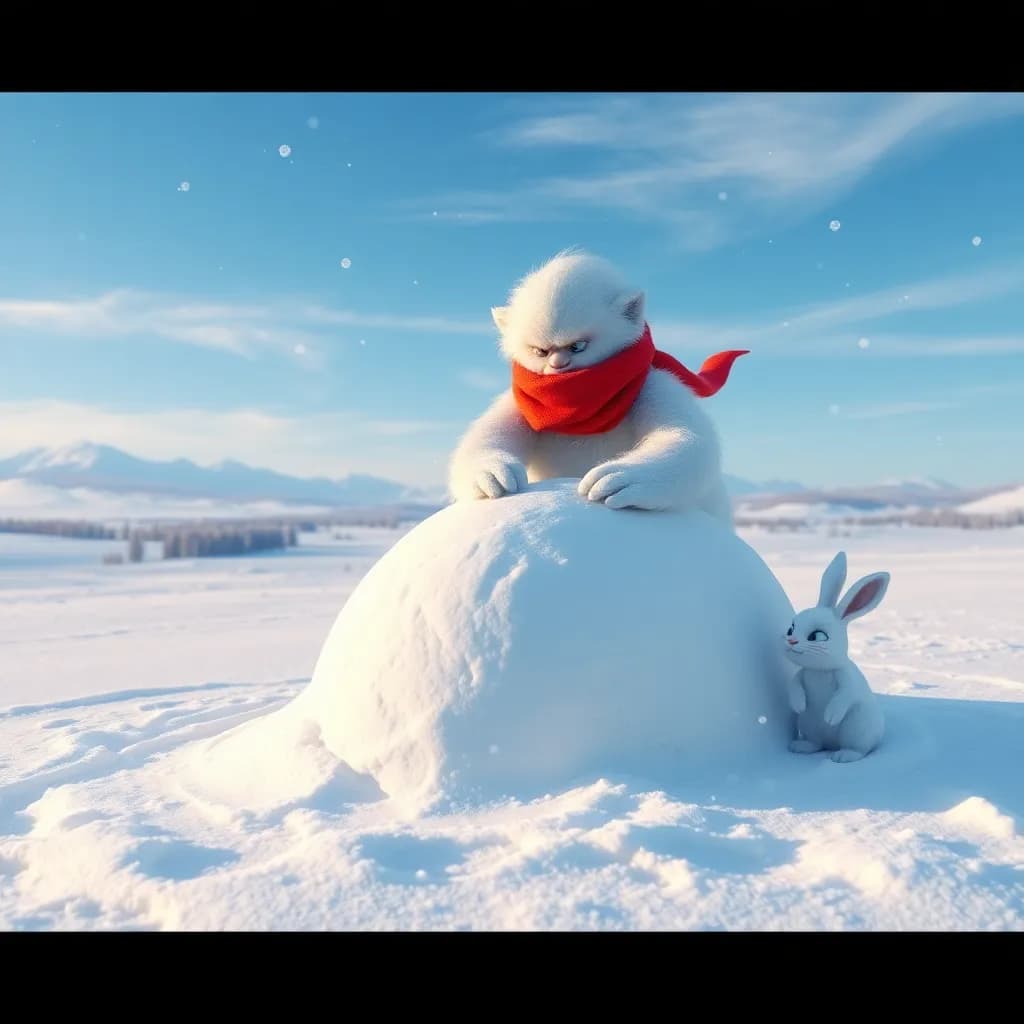 Story illustration for Rumble's Snowy Castle