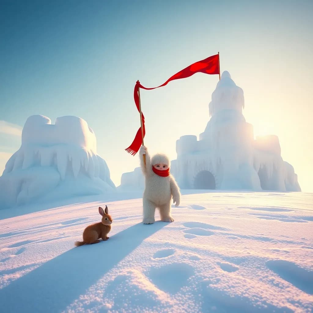 Story illustration for Rumble's Snowy Castle