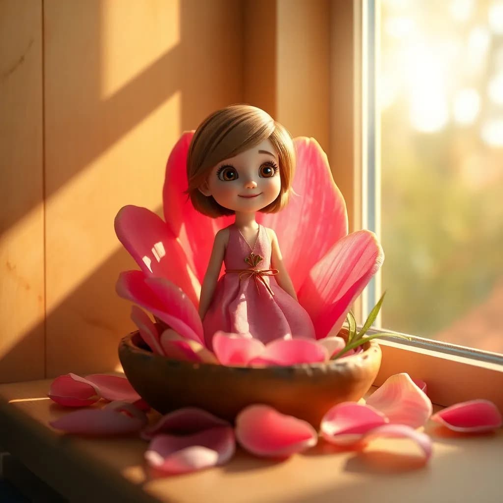 Story illustration for Thumbelina's Tiny Adventures