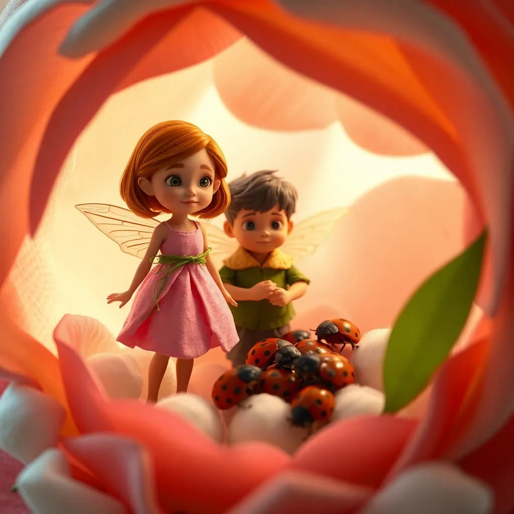 Story illustration for Thumbelina's Tiny Adventures