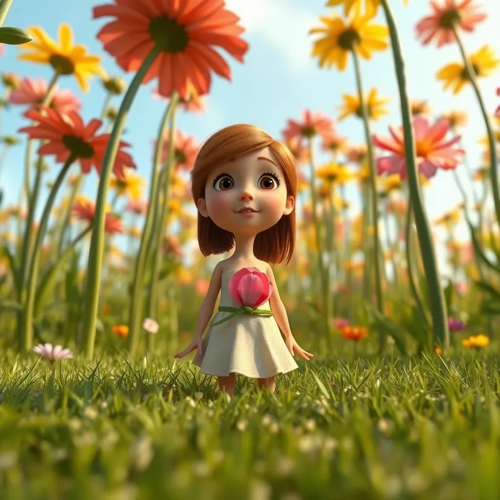 Story illustration for Thumbelina's Tiny Adventures