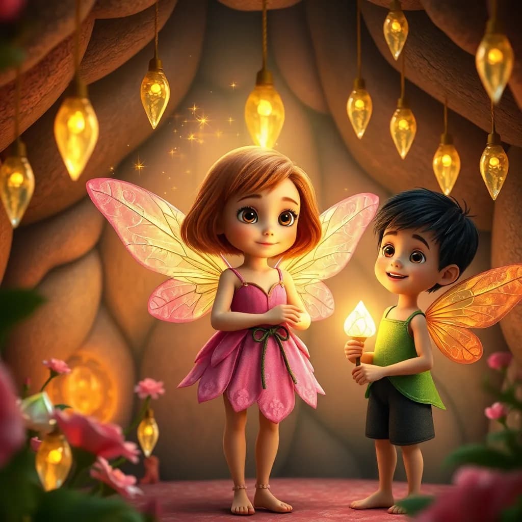 Story illustration for Thumbelina's Tiny Adventures