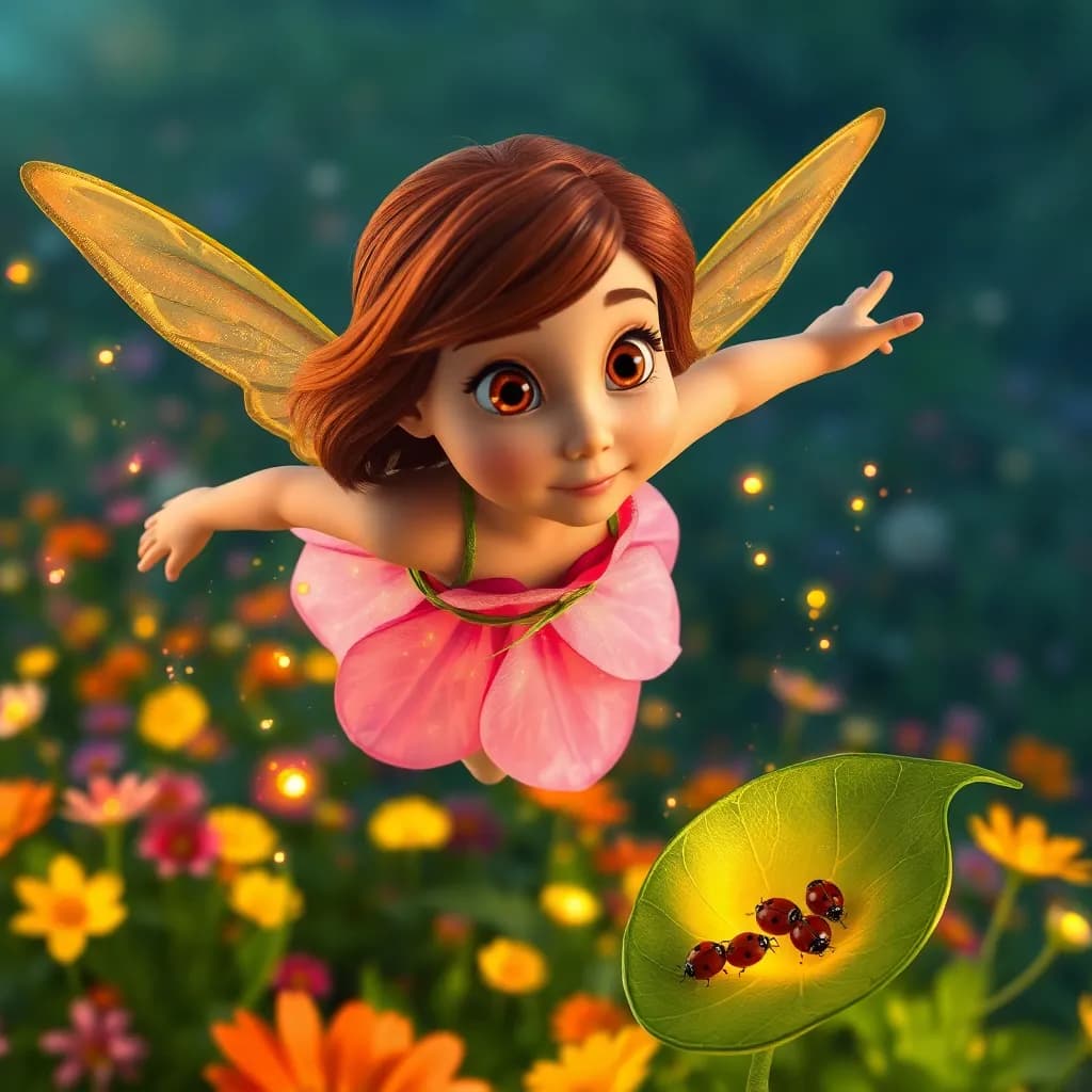 Story illustration for Thumbelina's Tiny Adventures