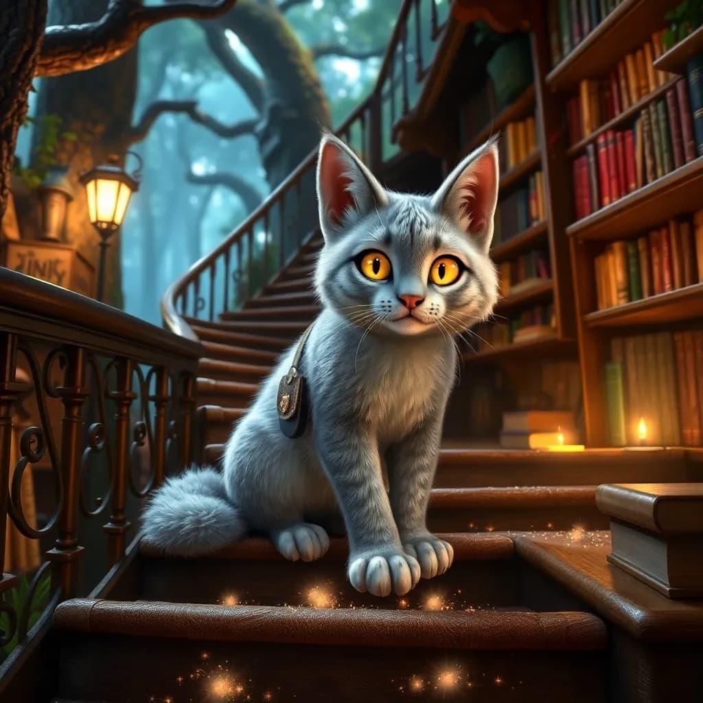 Story illustration for Luna's Enchanted Pursuit: The Tale of the Escaped Story Characters