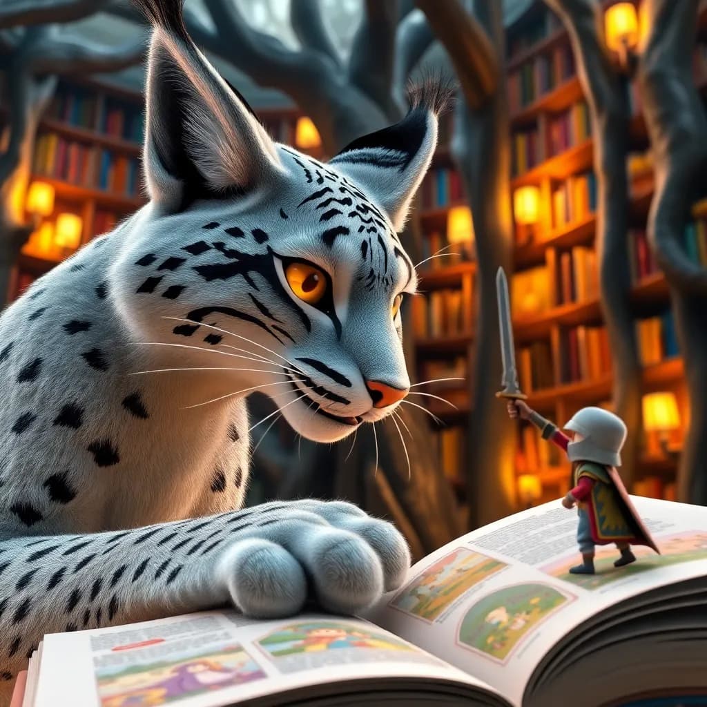 Story illustration for Luna's Enchanted Pursuit: The Tale of the Escaped Story Characters