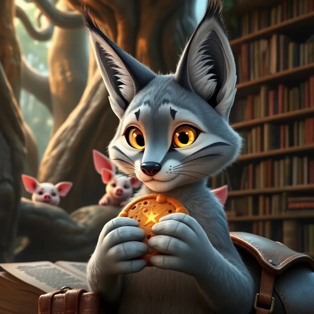 Story illustration for Luna's Enchanted Pursuit: The Tale of the Escaped Story Characters