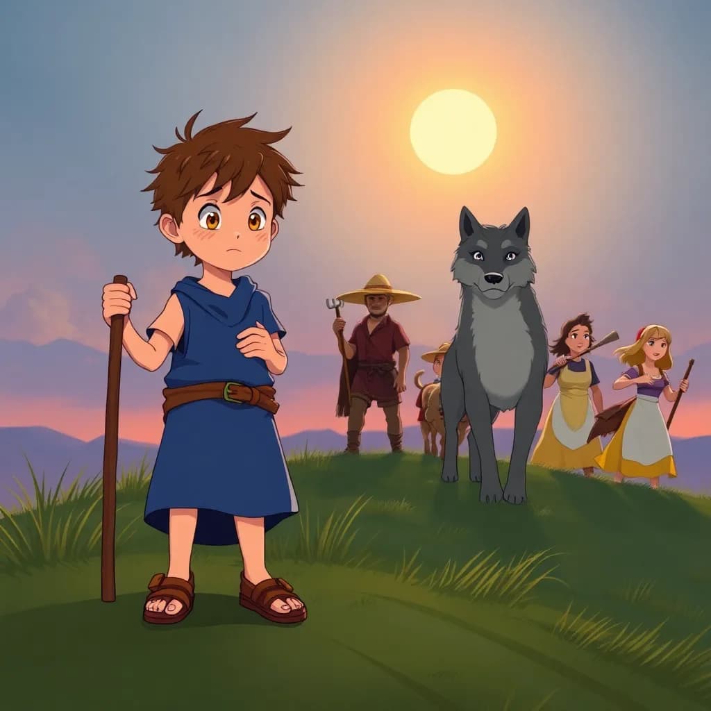 Story illustration for The Consequence of Crying Wolf