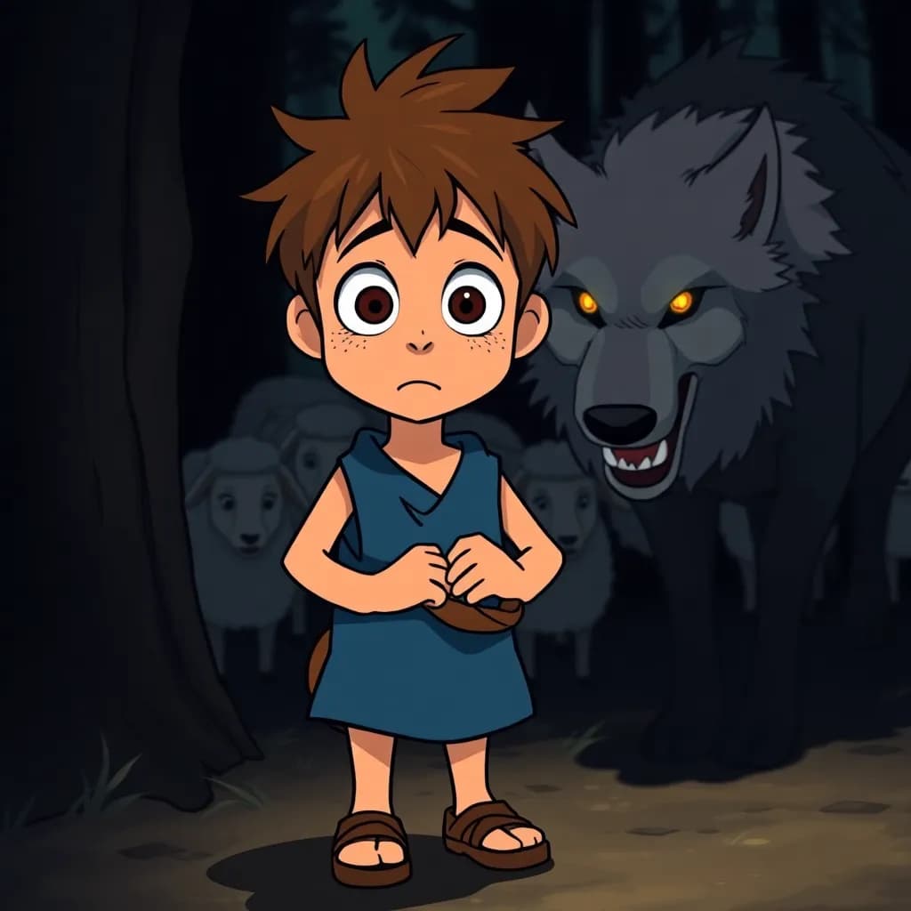 Story illustration for The Consequence of Crying Wolf