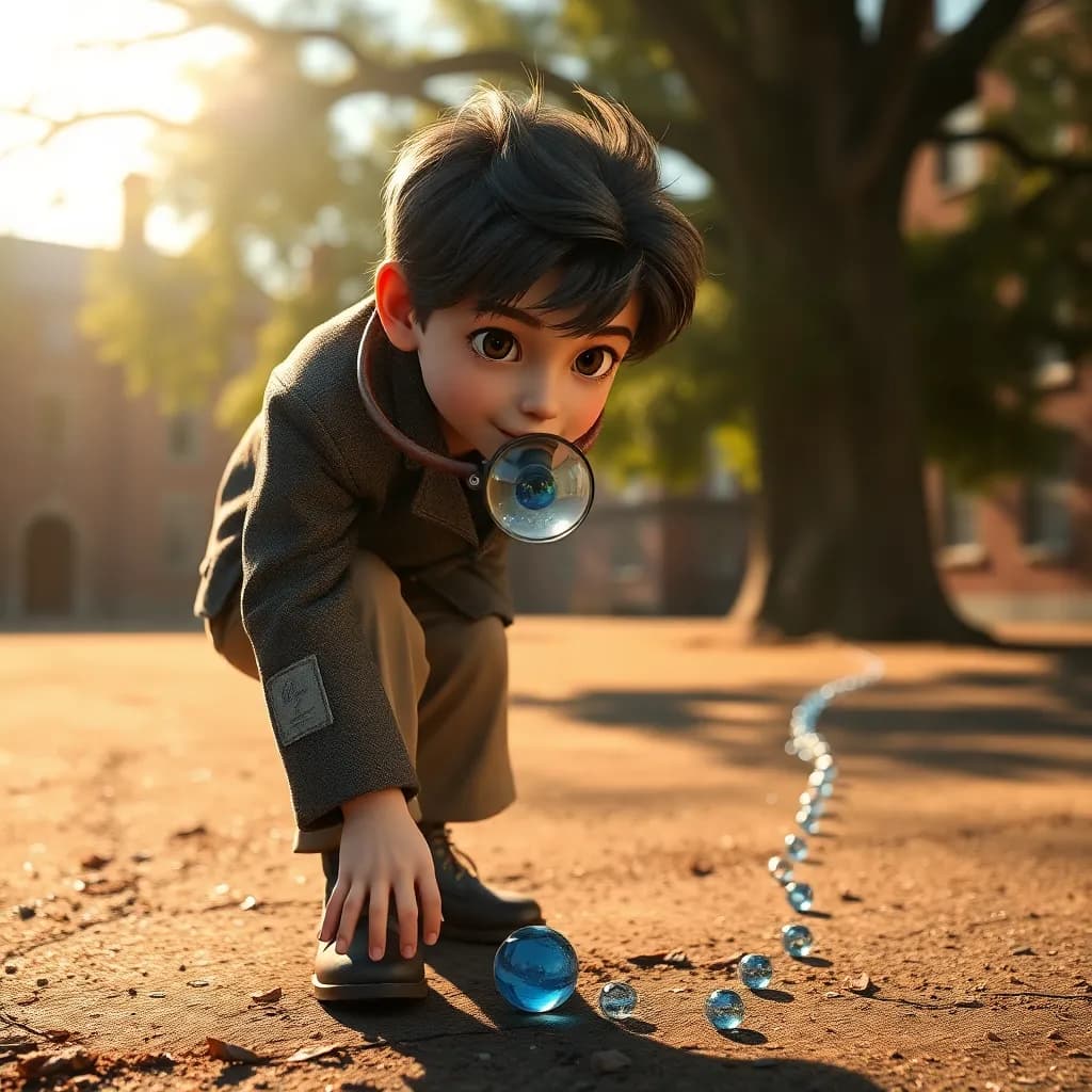 Story illustration for Sherlock's Trail of Marbles