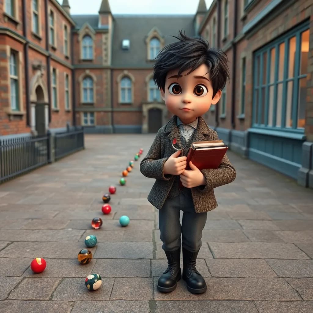 Story illustration for Sherlock's Trail of Marbles