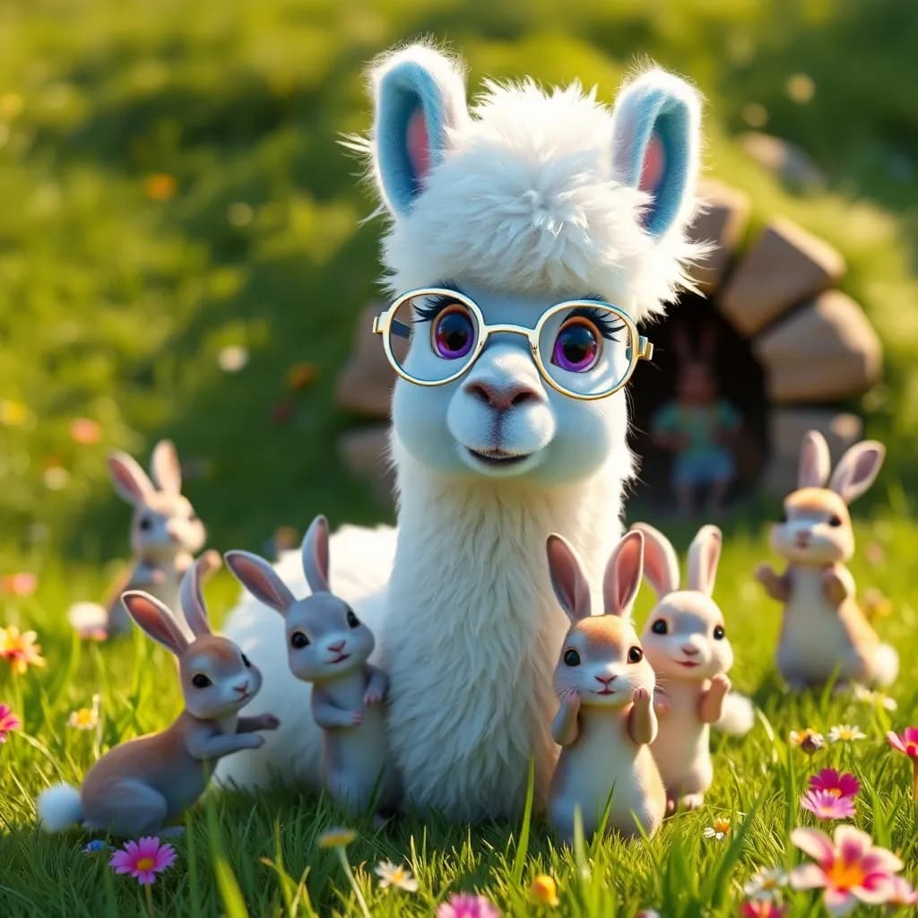 Story illustration for Boppo's Bedtime Adventure: Discovering Sleepy Secrets in the Mountains