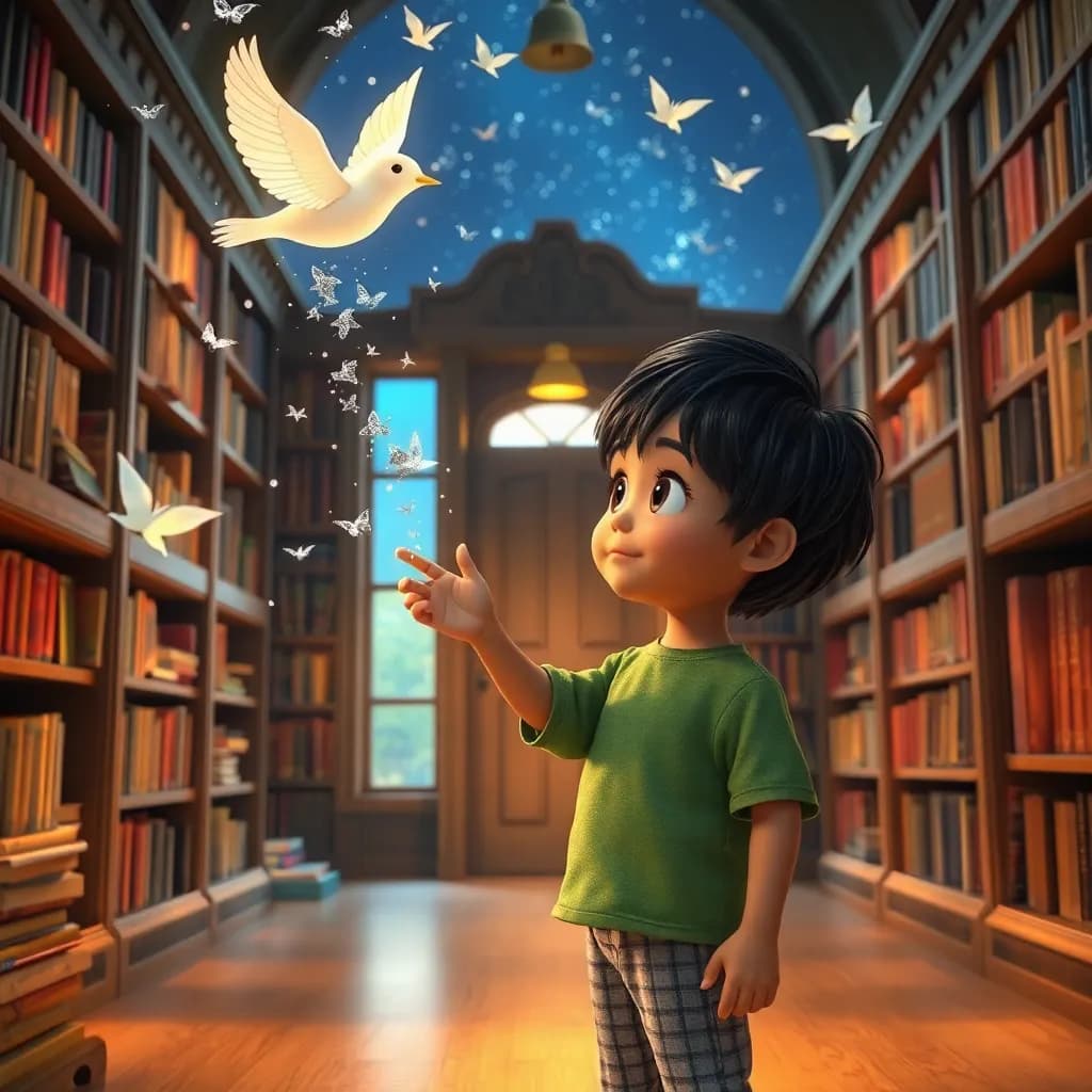 Story illustration for The Whispering Library