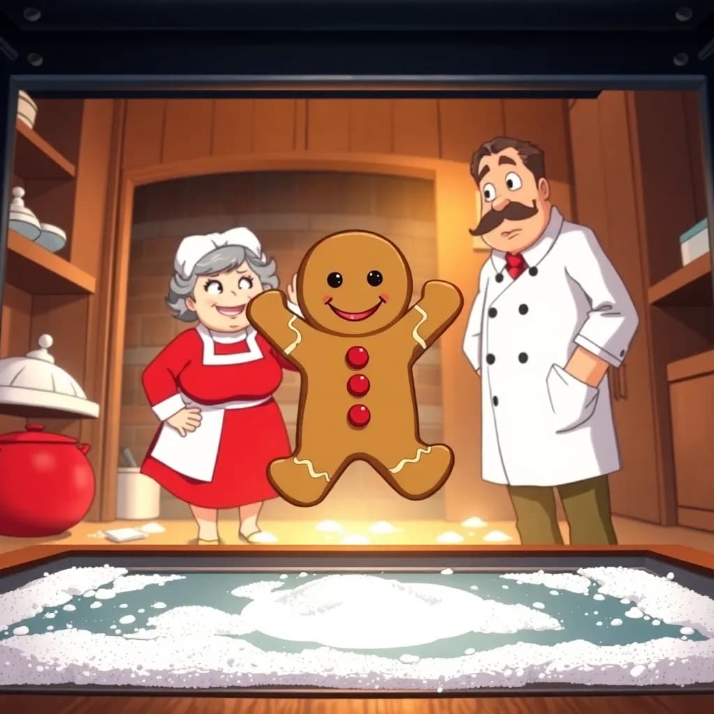 Story illustration for The Great Gingerbread Race