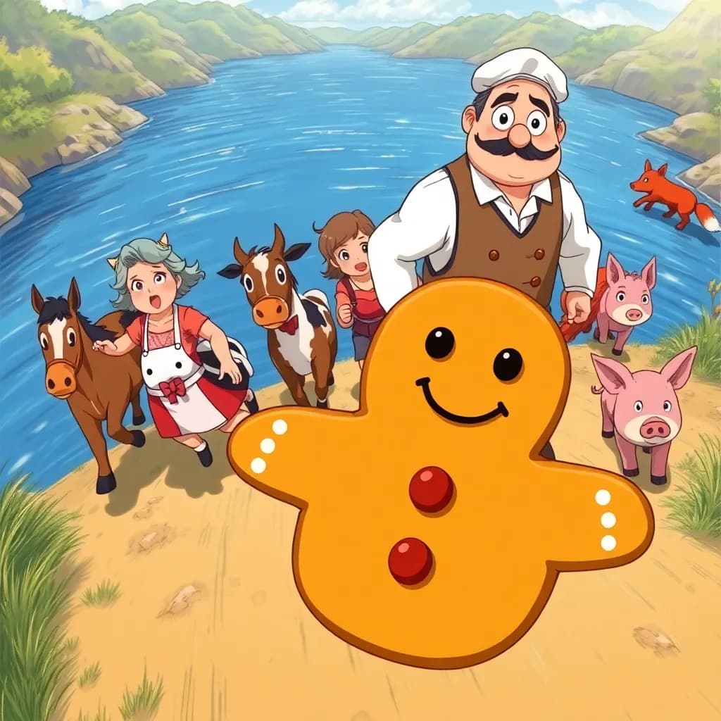 Story illustration for The Great Gingerbread Race