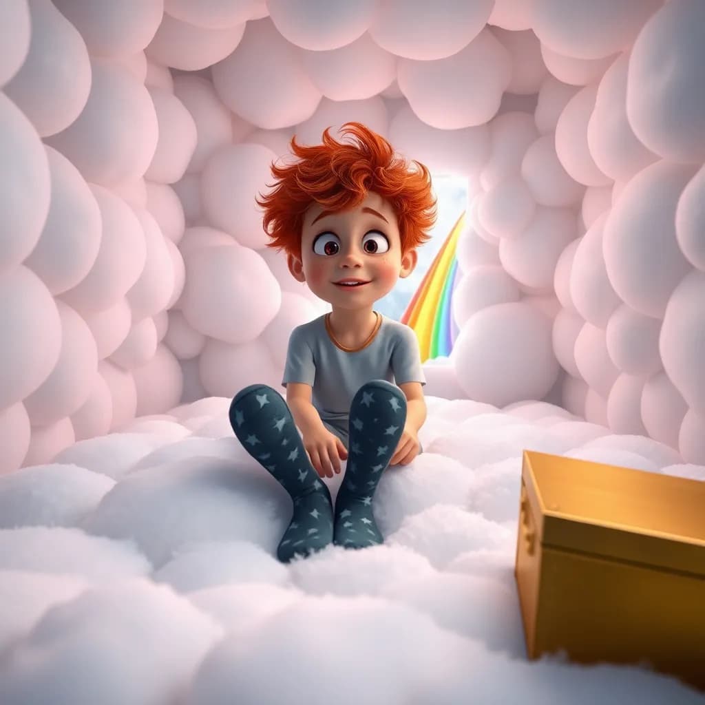 Story illustration for Max and the Midnight Cloud Castle