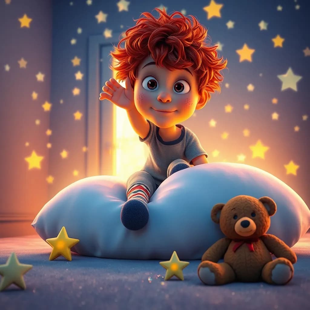 Story illustration for Max and the Midnight Cloud Castle