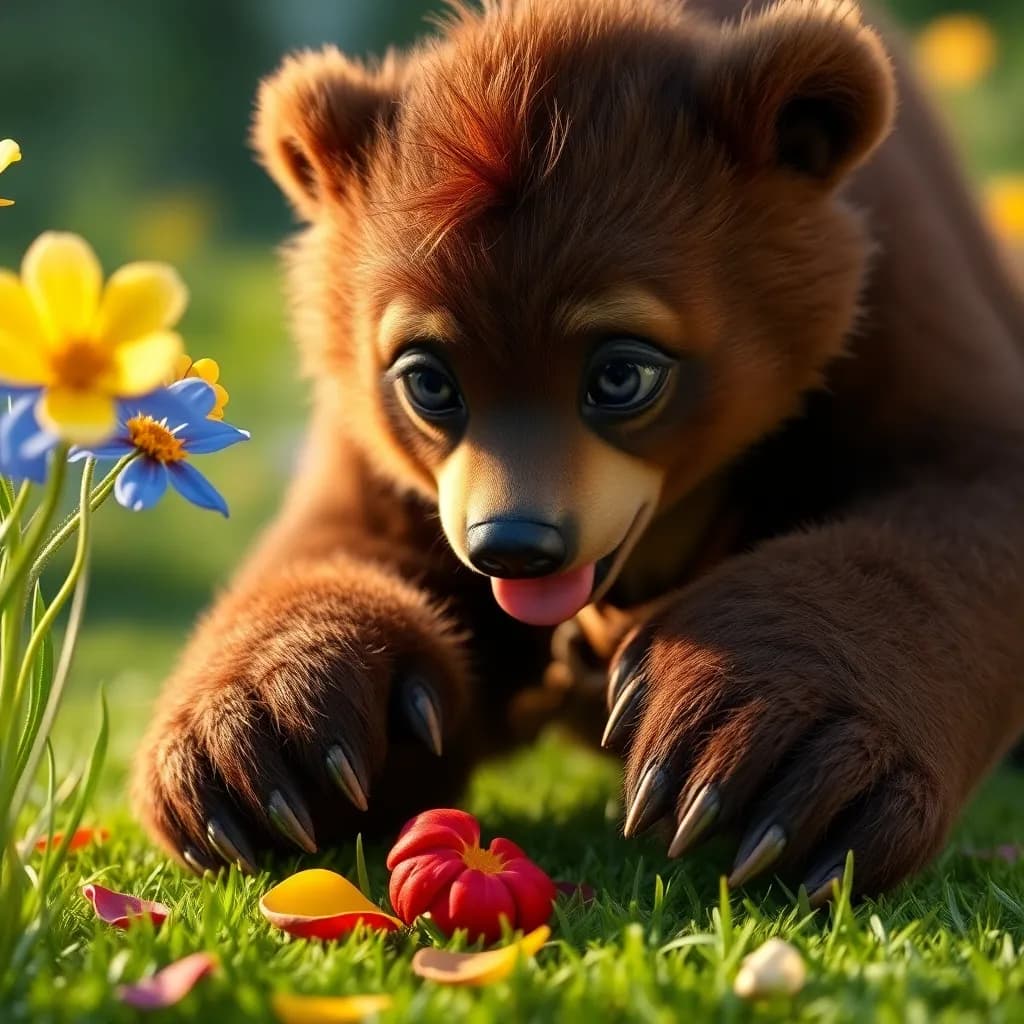 Story illustration for Bruno's Garden Journey