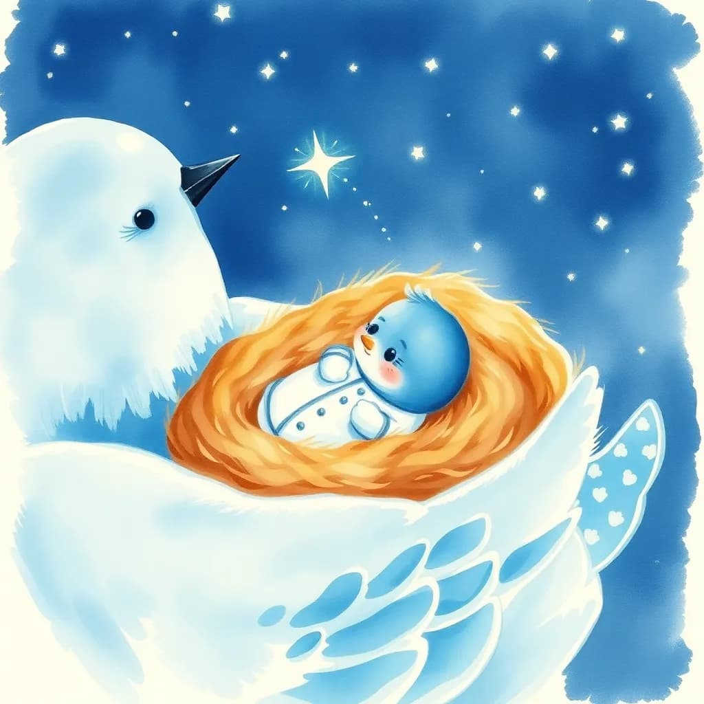 Story illustration for Sweet Dreams, Baby Bird