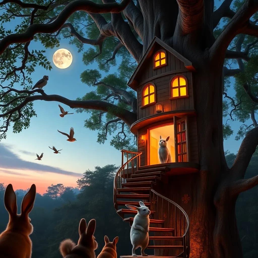 Story illustration for Luna's Enchanted Library