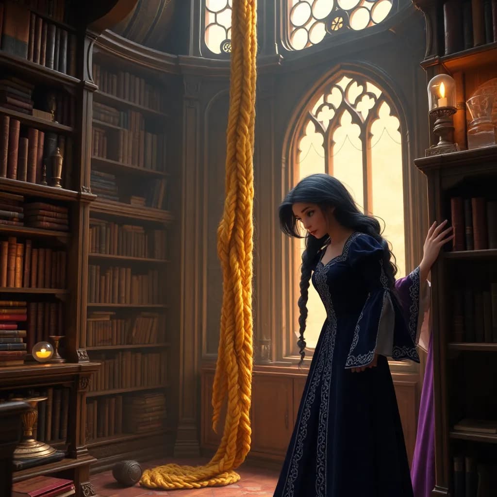 Story illustration for Rapunzel: Threads of Freedom