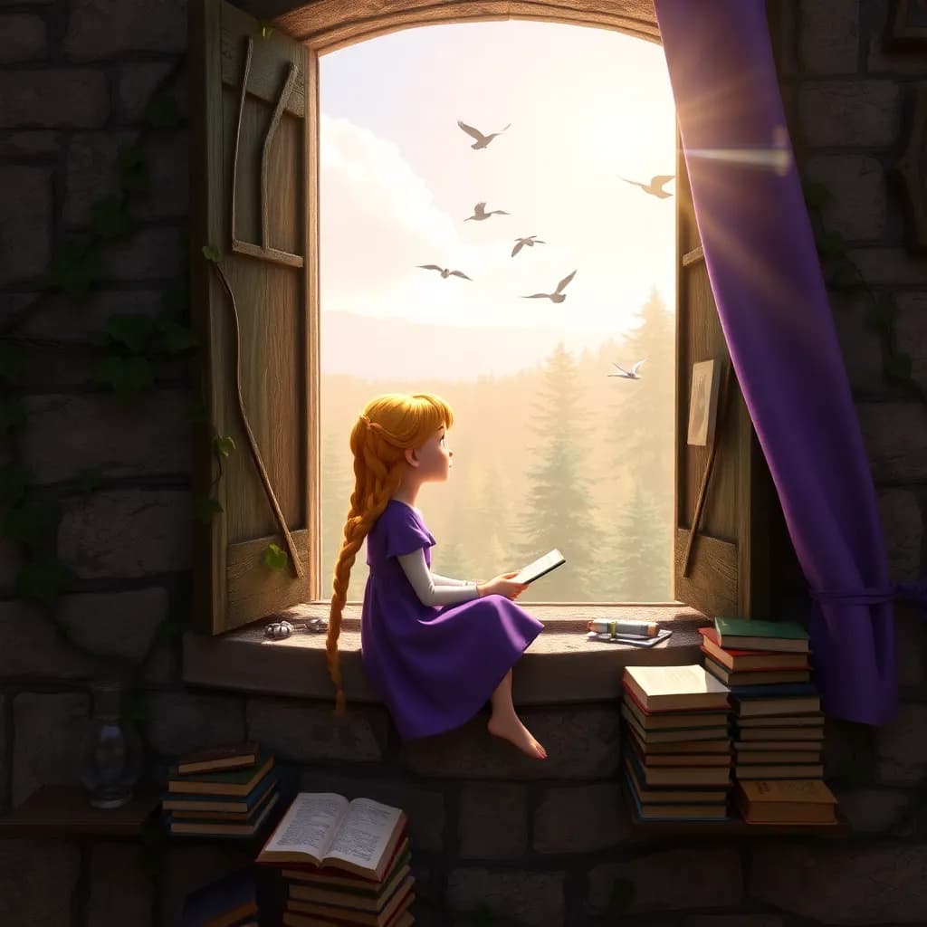 Story illustration for Rapunzel: Threads of Freedom