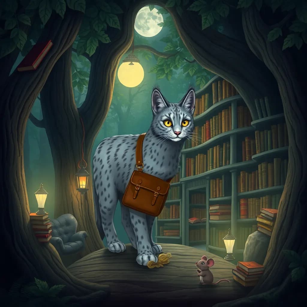 Story illustration for Luna and the Magical Bedtime Story Quest