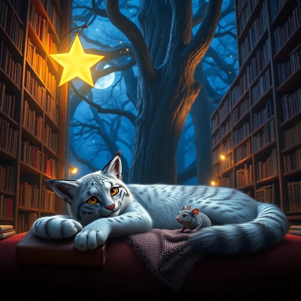 Story illustration for Luna and the Magical Bedtime Story Quest