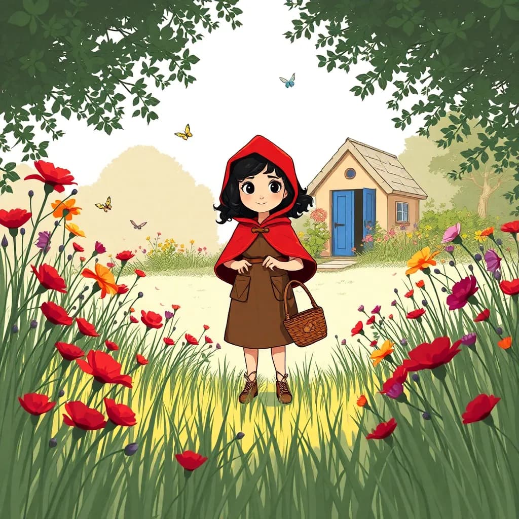 Story illustration for Little Red's Woodland Adventure