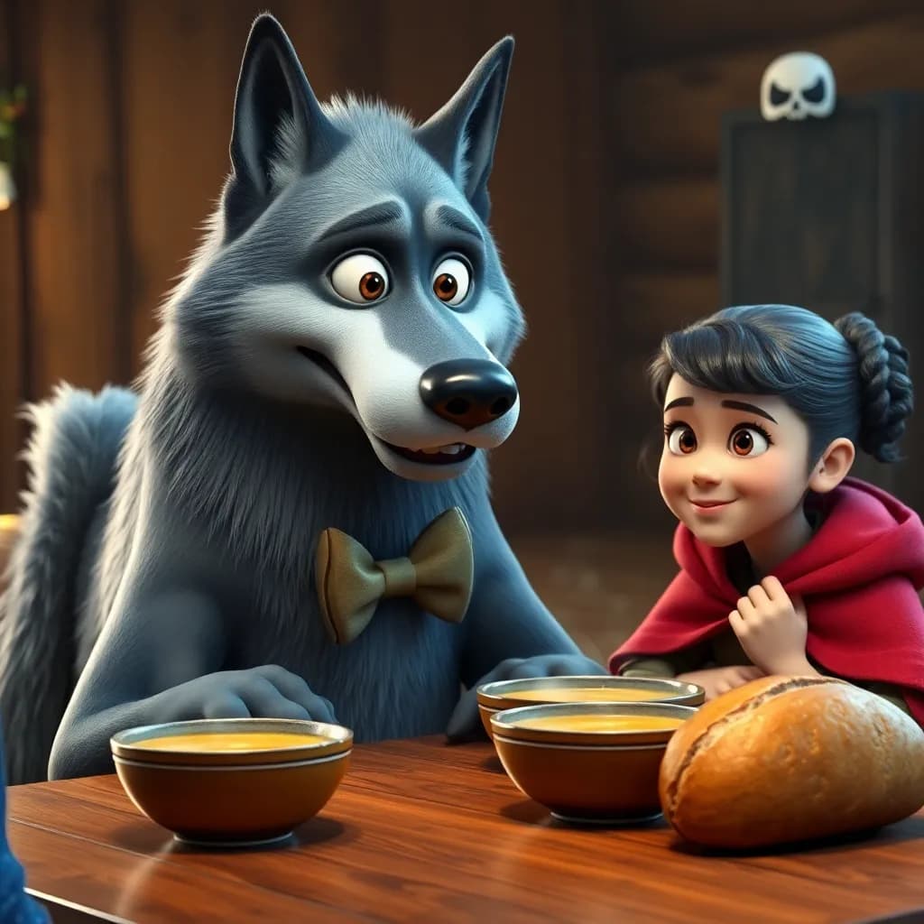 Story illustration for Little Red's Woodland Adventure