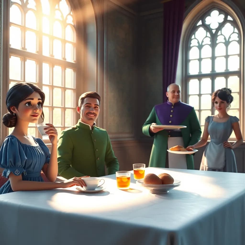 Story illustration for The Royal Test of the Pea