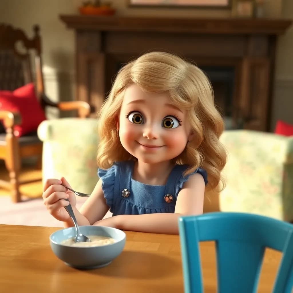 Story illustration for Goldilocks and the Bears' Cottage Adventure