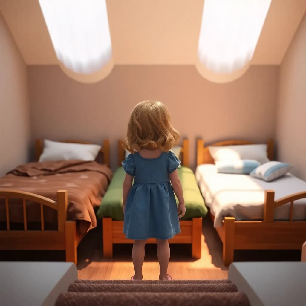 Story illustration for Goldilocks and the Bears' Cottage Adventure