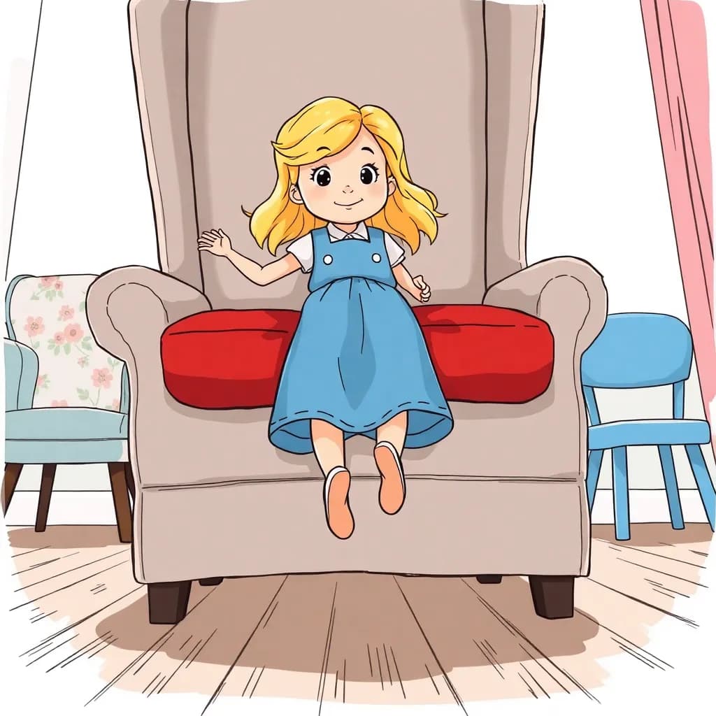 Story illustration for Goldilocks and the Bears' Cottage Adventure