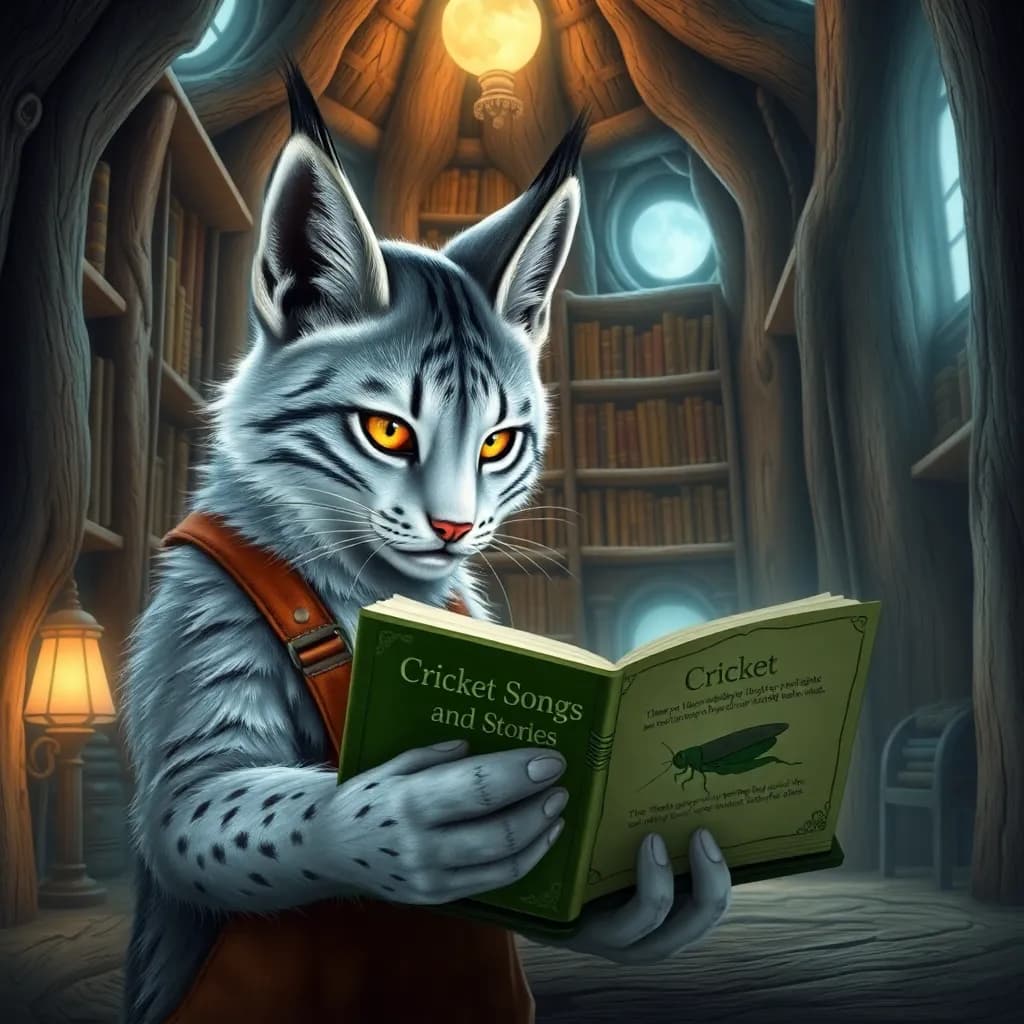 Story illustration for Luna and the Noisy Cricket