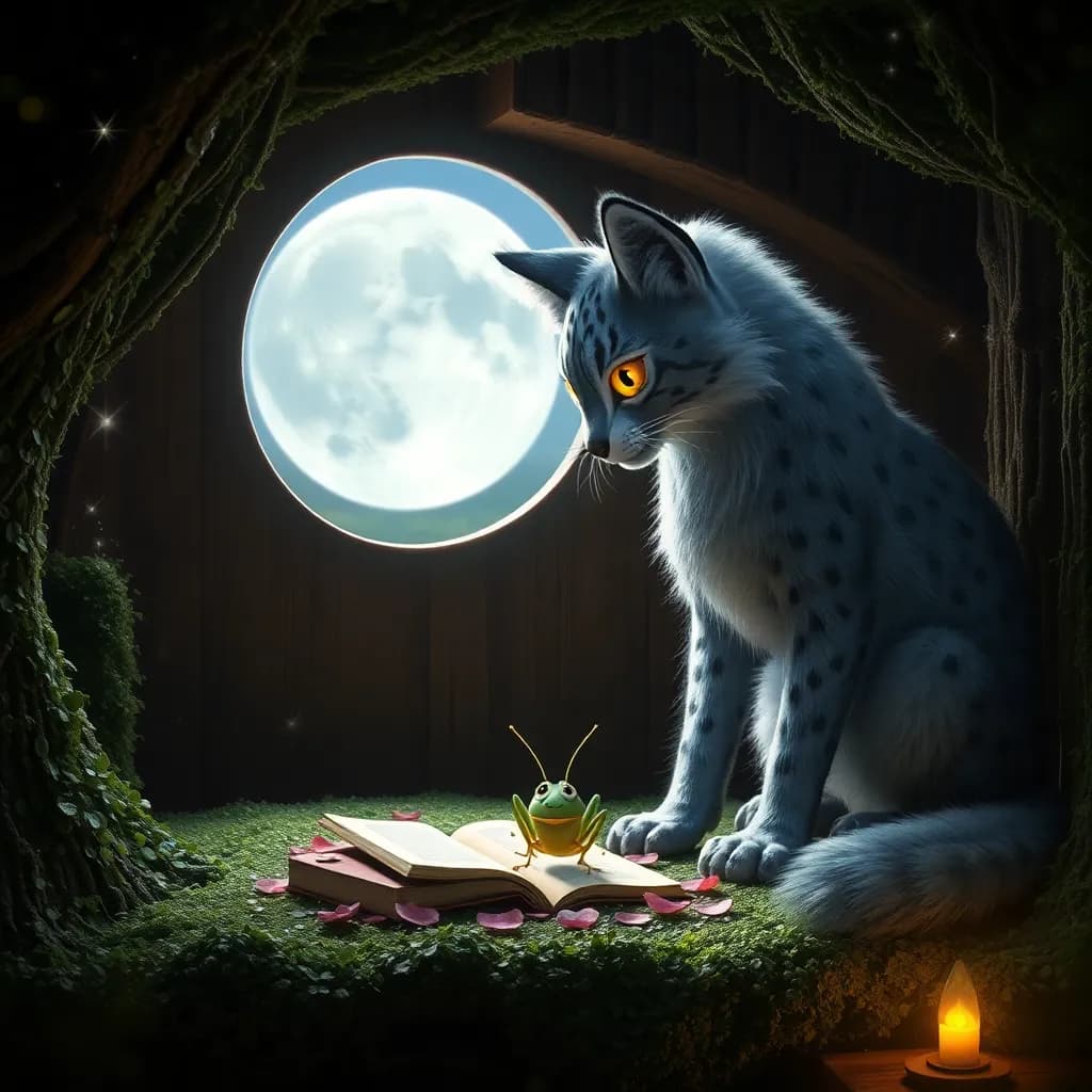 Story illustration for Luna and the Noisy Cricket