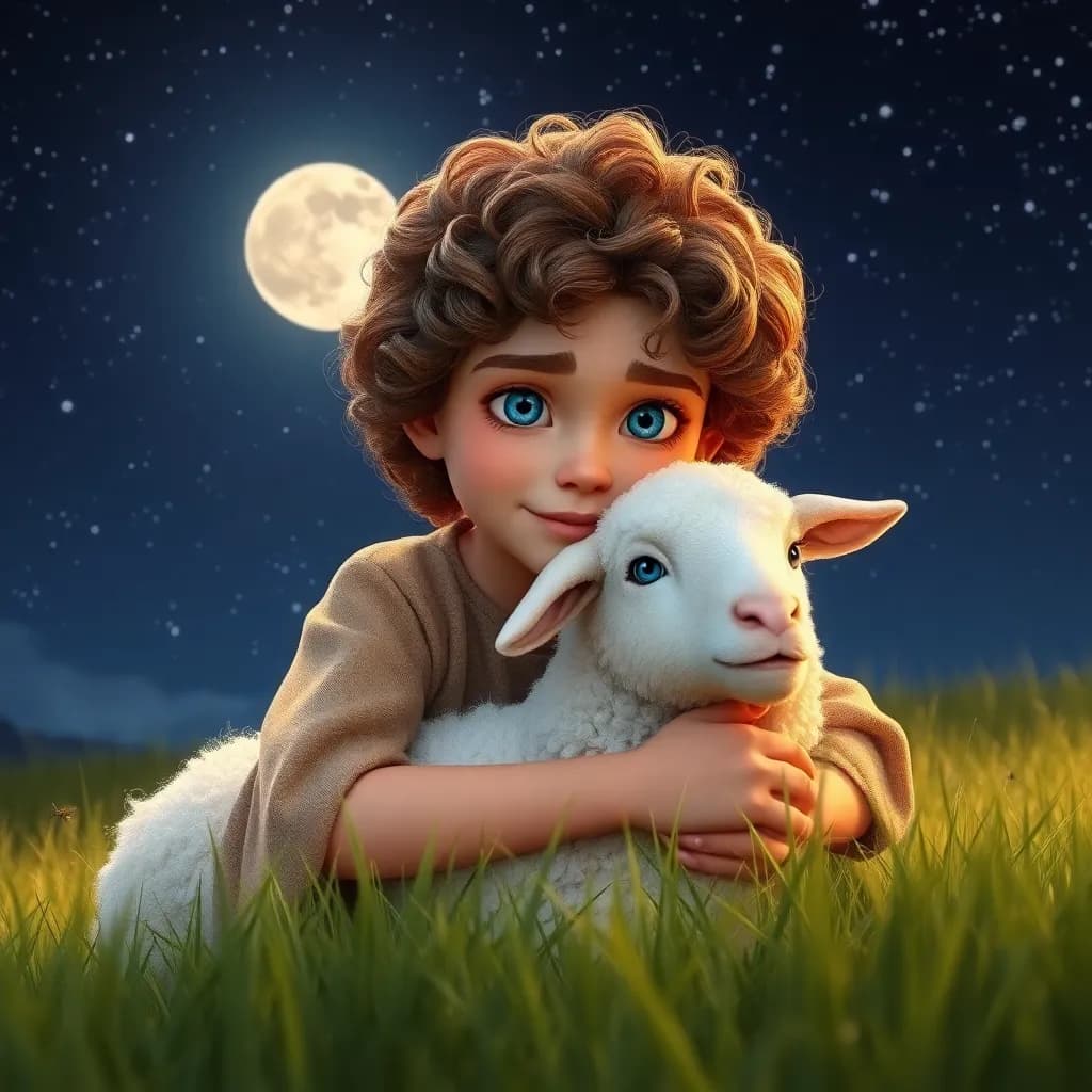 Story illustration for David and the Starry Night Whisper