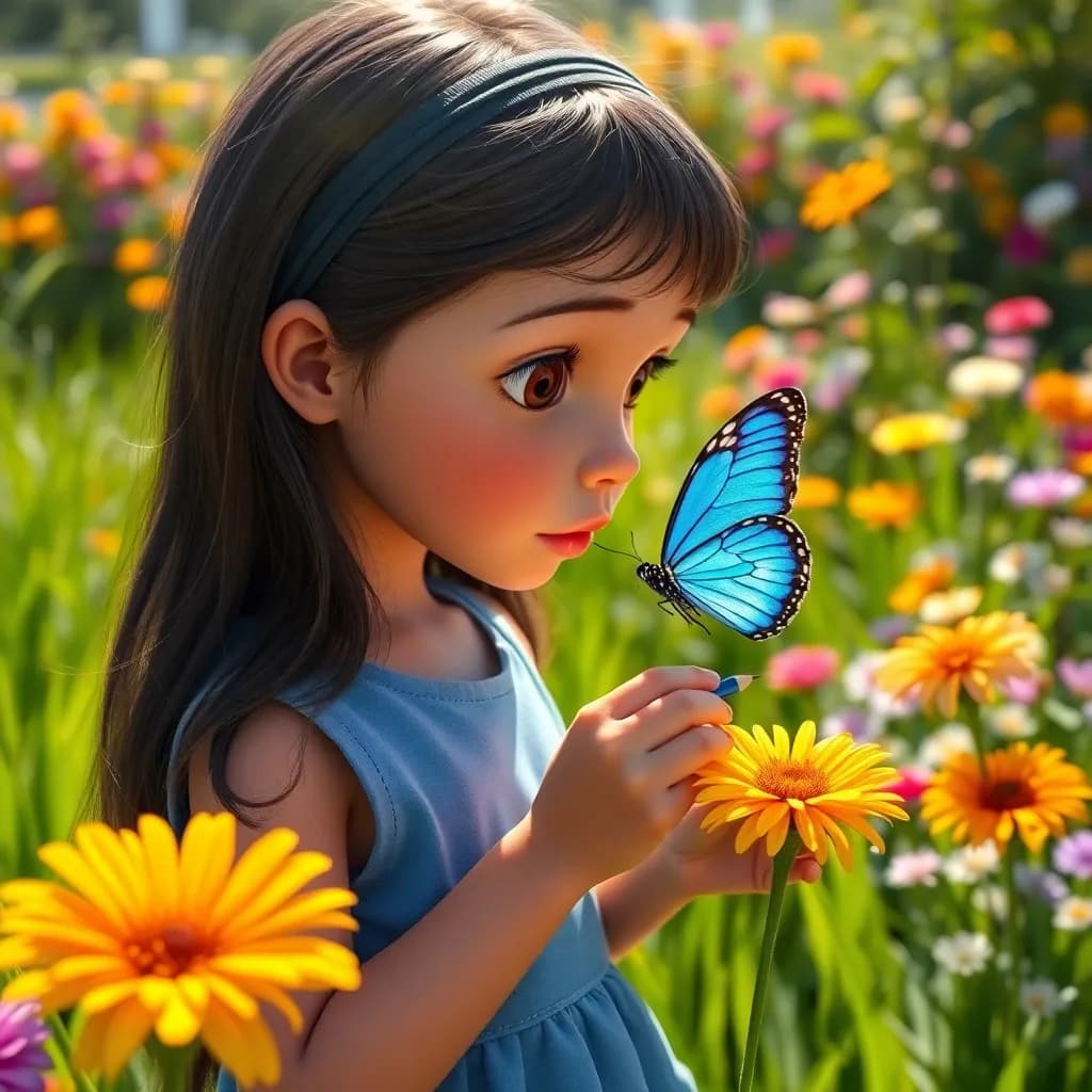 Story illustration for Alice's Butterfly Quest