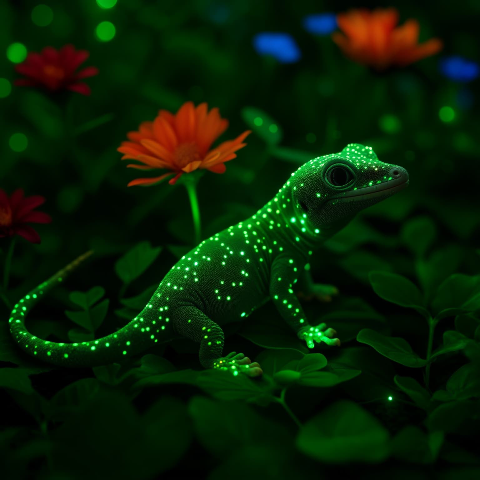 Gordie the Gecko: Celestial Spots in the Garden