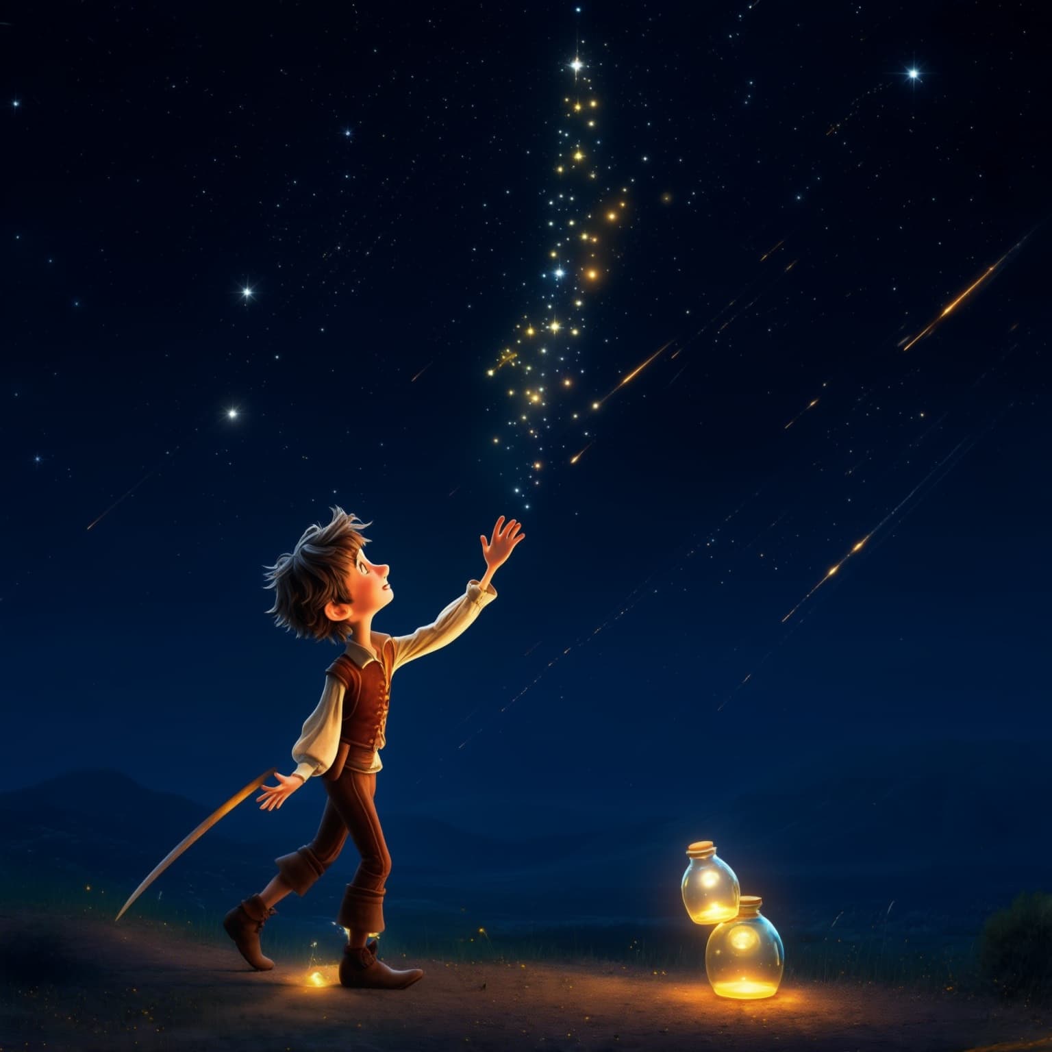 Don Quixote's Celestial Quest: Catching Dreams in Jars