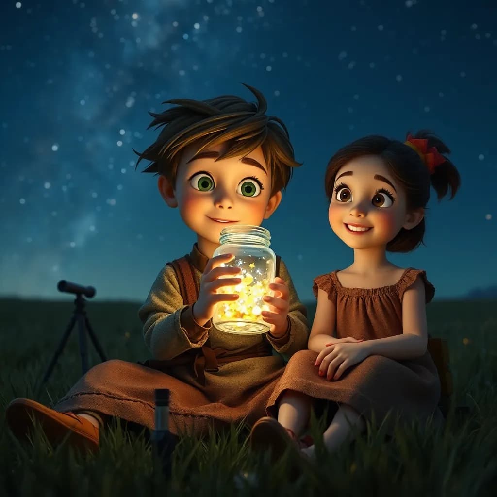 Story illustration for Don Quixote's Celestial Quest: Catching Dreams in Jars