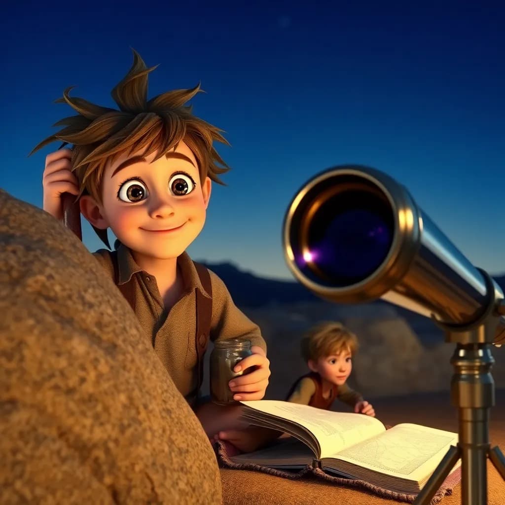 Story illustration for Don Quixote's Celestial Quest: Catching Dreams in Jars